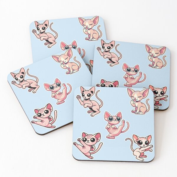 Artikelvorschau, Rosa Sphynx-Katzen-Muster entworfen und verkauft von SphynxLove855.