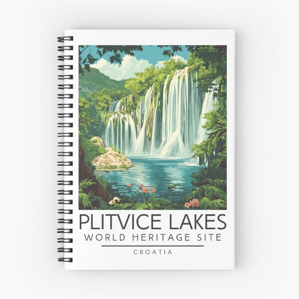 Item preview, A Vintage Travel Illustration of Plitvice Lakes - Croatia designed and sold by GoodOldVintage.