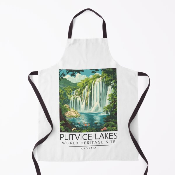 Item preview, A Vintage Travel Illustration of Plitvice Lakes - Croatia designed and sold by GoodOldVintage.