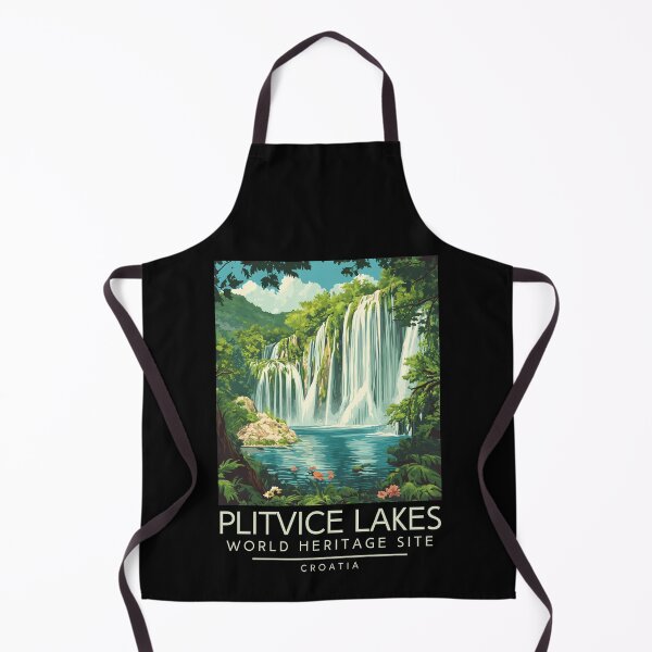 Item preview, A Vintage Travel Illustration of Plitvice Lakes - Croatia designed and sold by GoodOldVintage.