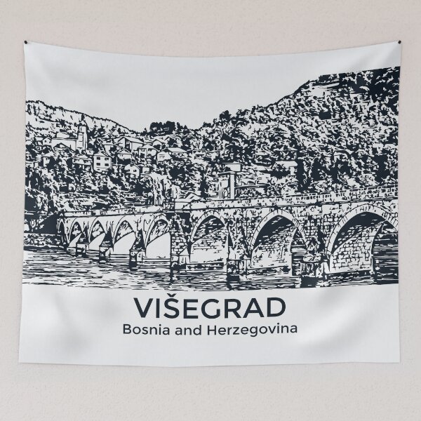 Item preview, Višegrad - Bosnia and Herzegovina designed and sold by Lakeric Cityscapes.