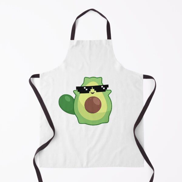 Item preview, kawaii avocado cat with sunglasses perfect for vegans and vegetarians designed and sold by ZerpaGiovanna.