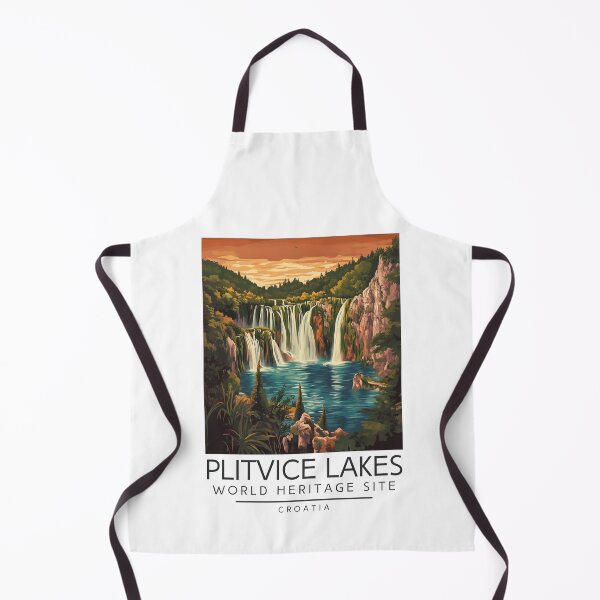 Item preview, A Vintage Travel Illustration of Plitvice Lakes - Croatia designed and sold by GoodOldVintage.
