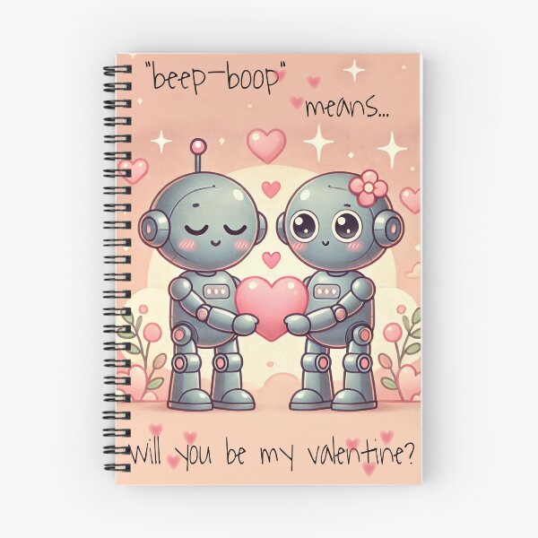 Item preview, robot lovers designed and sold by EasyBreezyVibes.