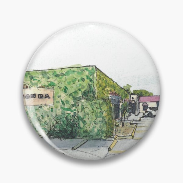 Item preview, La Fonda Restaurant Watercolor Painting designed and sold by EasyPrints337.