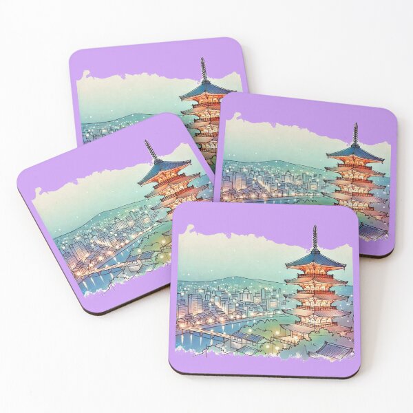 Item preview, Kyushu Night View in 3D Sketch - Stunning Japanese Landmark,   designed and sold by PaintMeWorld.