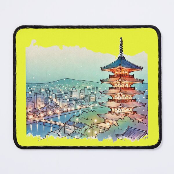 Item preview, Kyushu Night View in 3D Sketch - Stunning Japanese Landmark, designed and sold by PaintMeWorld.