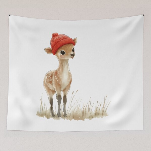 Item preview, Winter is Here with a Cute Deer designed and sold by BukkyStory.