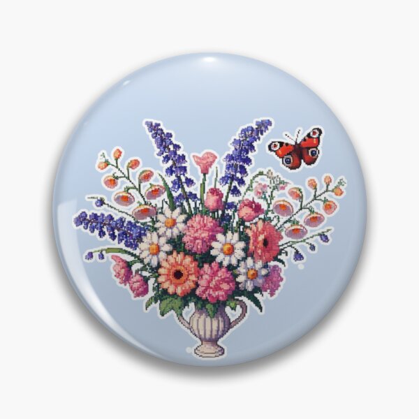 Item preview, Pixelated flowers, est. 1813 designed and sold by Sugar Wisdom .