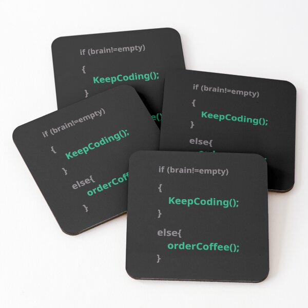 Item preview, If brain empty Keep coding else order coffee designed and sold by MOONLYGHT.