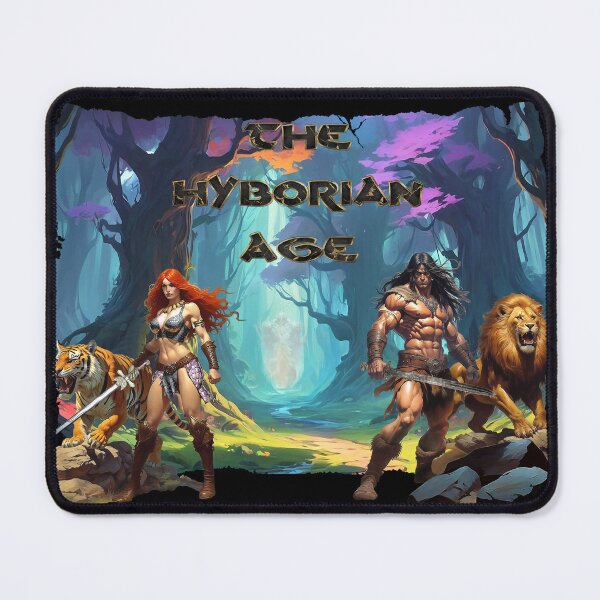 Item preview, Stunning illustration of Conan and Red Sonja by Dimitrije Kebara designed and sold by Dimisbarbarian.