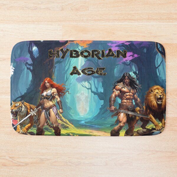 Item preview,  Stunning illustration of Conan and Red Sonja by Dimitrije Kebara designed and sold by Dimisbarbarian.