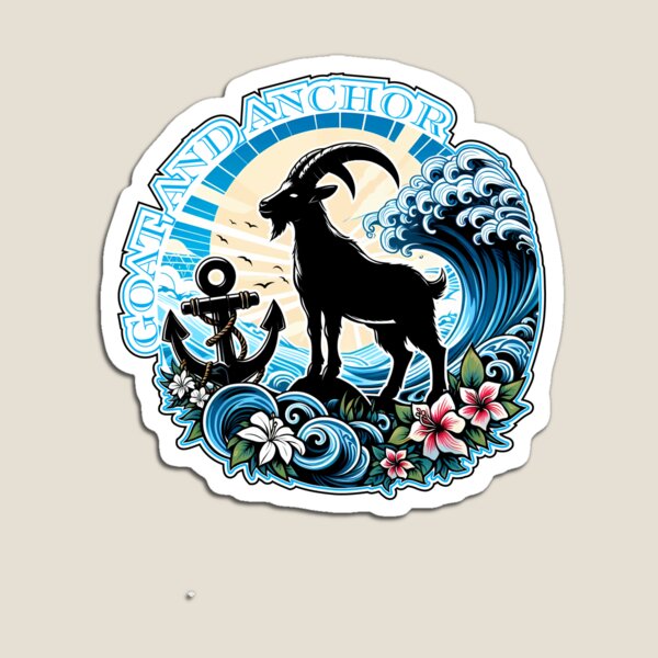 Item preview, Surfing Goat and Anchor designed and sold by GoatandAnchor.
