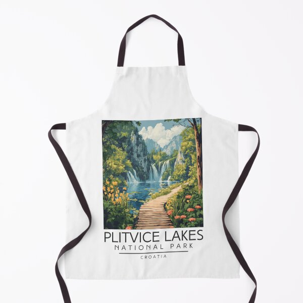 Item preview, A Vintage Travel Poster of Plitvice Lakes National Park - Croatia designed and sold by GoodOldVintage.