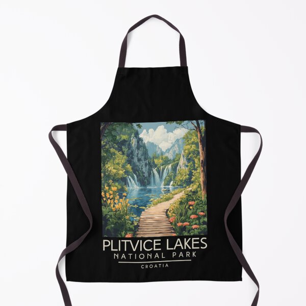Item preview, A Vintage Travel Poster of Plitvice Lakes National Park - Croatia designed and sold by GoodOldVintage.