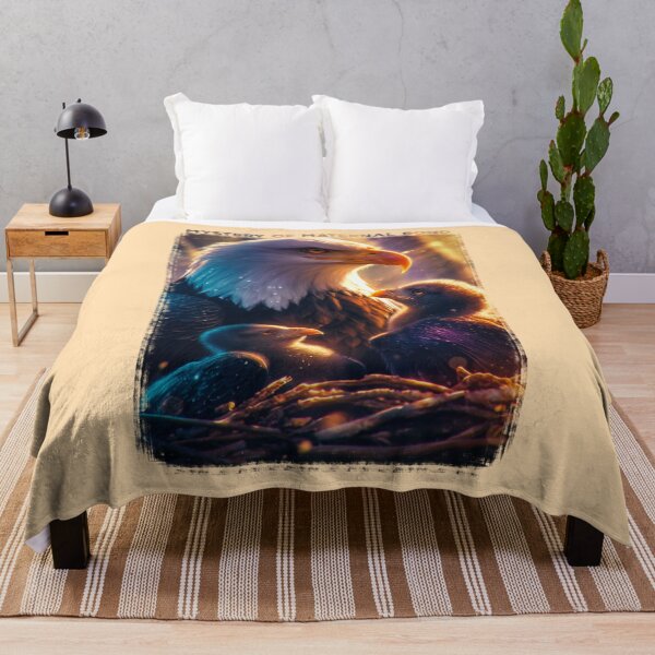 Item preview, Majestic Bald Eagle with two baby Eaglets designed and sold by Zavdesign.
