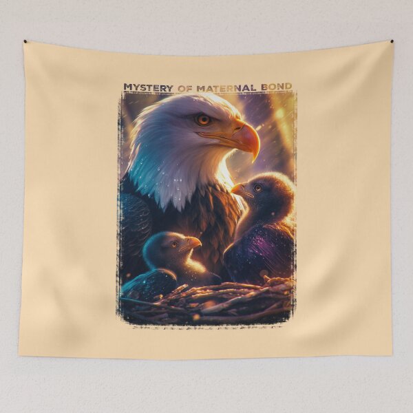 Item preview, Majestic Bald Eagle with two baby Eaglets designed and sold by Zavdesign.