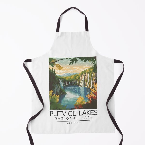 Item preview, A Vintage Travel Poster of Plitvice Lakes National Park - Croatia designed and sold by GoodOldVintage.