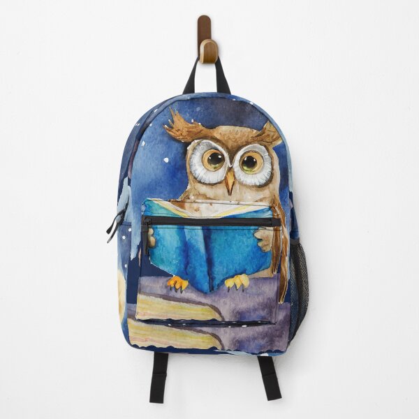Item preview, Owl Reading the Big Book on a Starry Night Sky designed and sold by ApexDesigners.