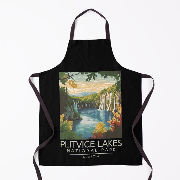 Item preview, A Vintage Travel Poster of Plitvice Lakes National Park - Croatia designed and sold by GoodOldVintage.