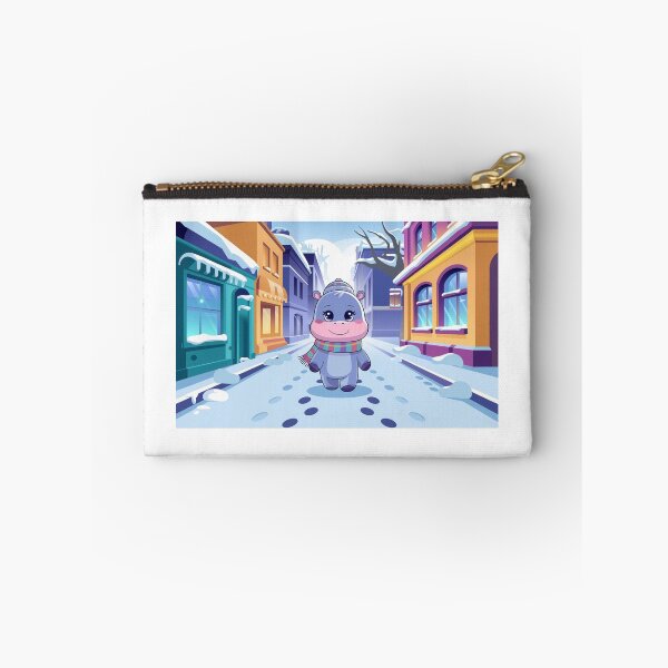 Item preview, Snowy City Hippo Adventure designed and sold by NeatThingLover.