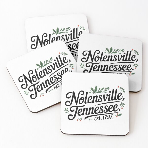 Item preview, Nolensville, Tennessee Christmas Logo - Festive Holly Design designed and sold by katiejallred.
