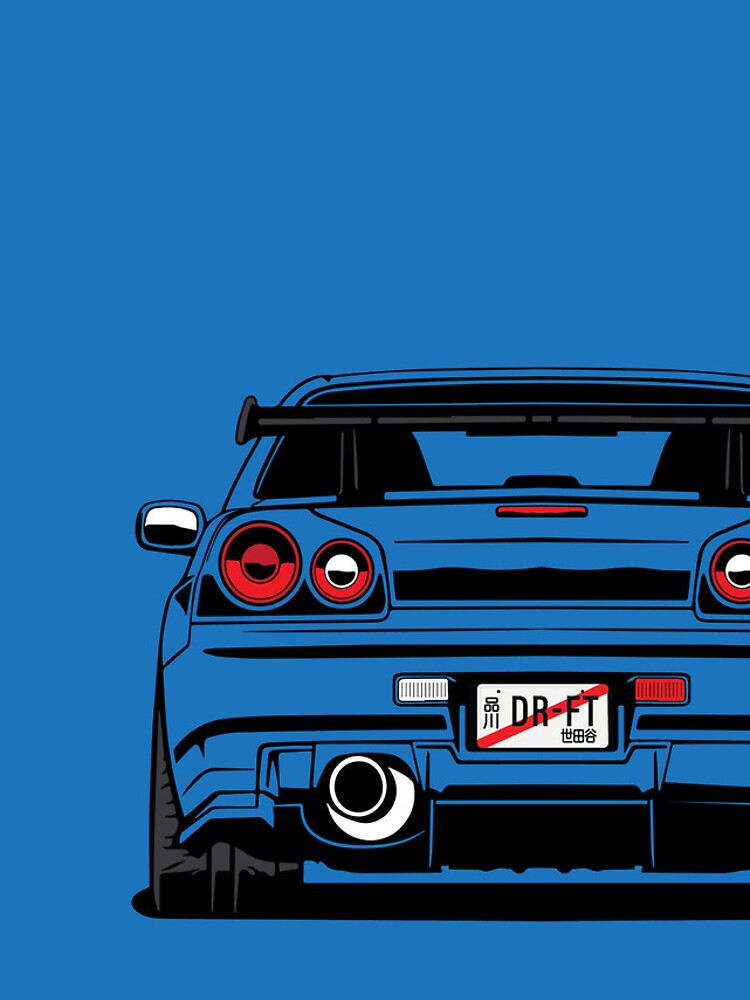 Thumbnail 4 of 4, iPhone Case, DRIFT JDM R34 GT-R designed and sold by UPPrints.