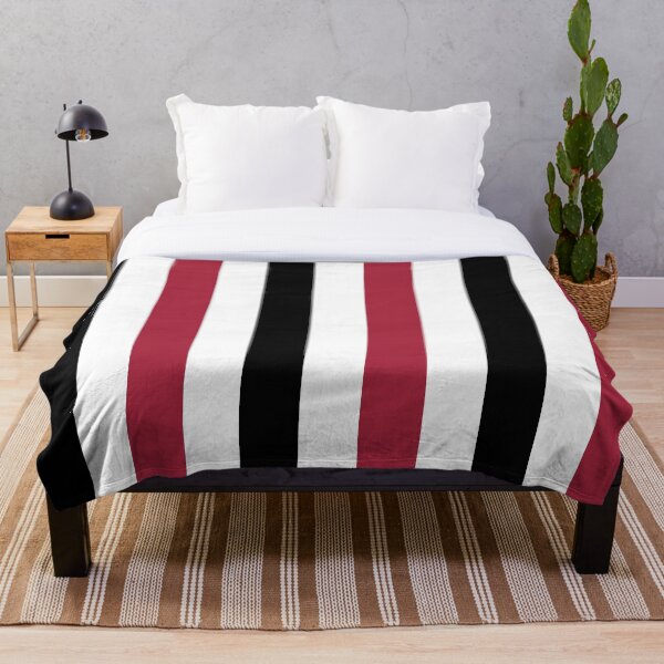 Item preview, Black White and Dark Red Vertical Stripes designed and sold by AbstractIdeas.