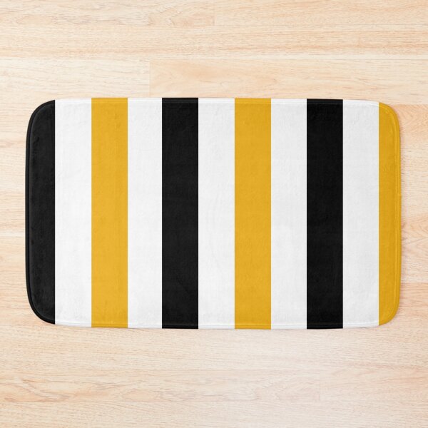 Item preview, Black White and Gold Vertical Stripes designed and sold by AbstractIdeas.