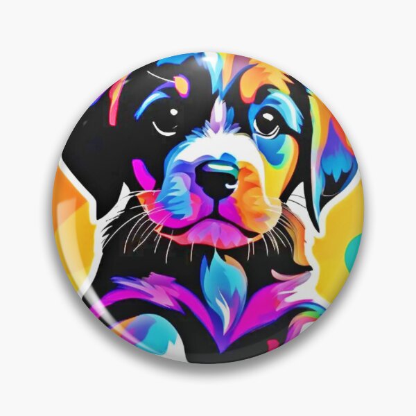 Item preview, Vibrant Puppy Artwork designed and sold by Health And Fitness Posts e-Store.