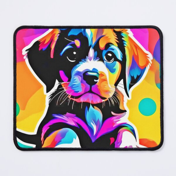 Item preview, Vibrant Puppy Artwork designed and sold by Health And Fitness Posts e-Store.