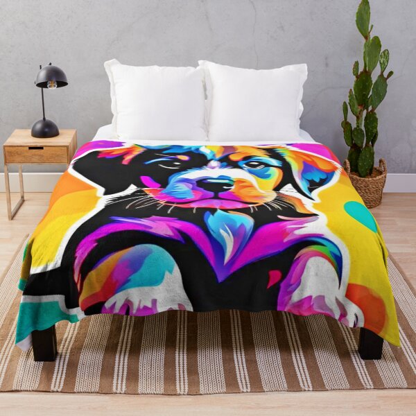 Item preview, Vibrant Puppy Artwork designed and sold by Health And Fitness Posts e-Store.