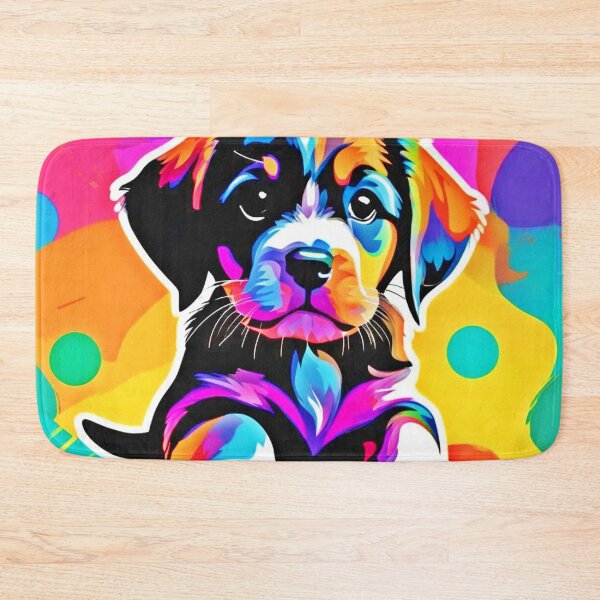Item preview, Vibrant Puppy Artwork designed and sold by Health And Fitness Posts e-Store.