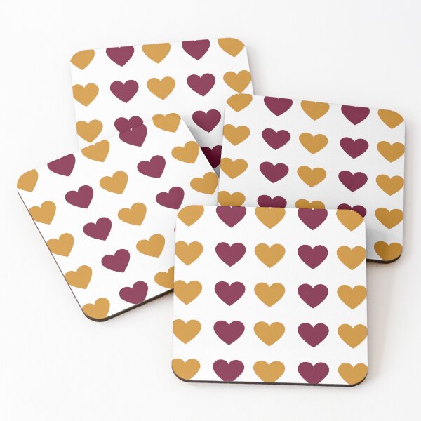 Item preview, Rows Of Cute Hearts Purple And Orange designed and sold by Lisetta Collection.
