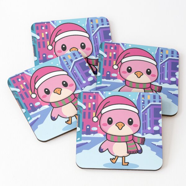 Item preview, Snowy City Flamingo Adventure designed and sold by NeatThingLover.