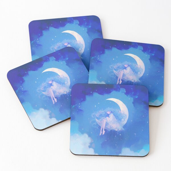 Item preview, Anime Girl in the Moon designed and sold by Christian Weiss.
