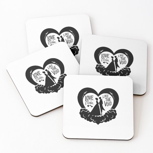 Item preview, Love Is Eternal Like The Void Heart Shape - Goth Valentines Design designed and sold by Peter Stawicki.