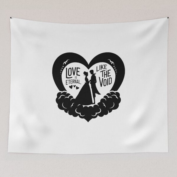Item preview, Love Is Eternal Like The Void Heart Shape - Goth Valentines Design designed and sold by Peter Stawicki.