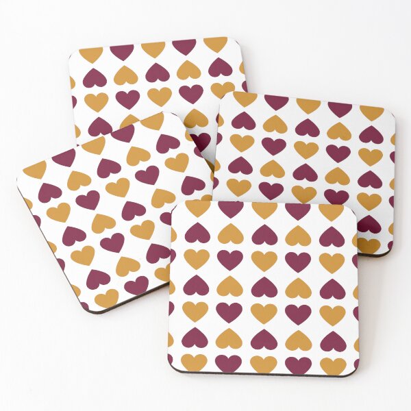 Item preview, Mirrored Hearts Purple And Orange designed and sold by Lisetta Collection.