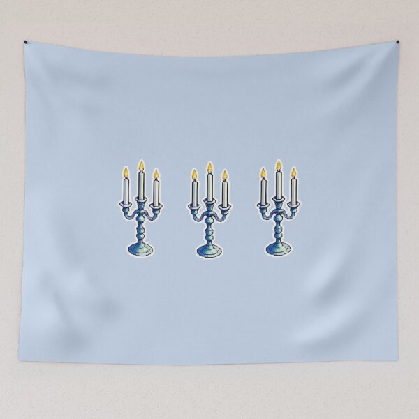 Item preview, Pixelated candelabrum, silverware, richness, regency era, royalty, renaissance, Historical series, designed and sold by Sugar Wisdom .