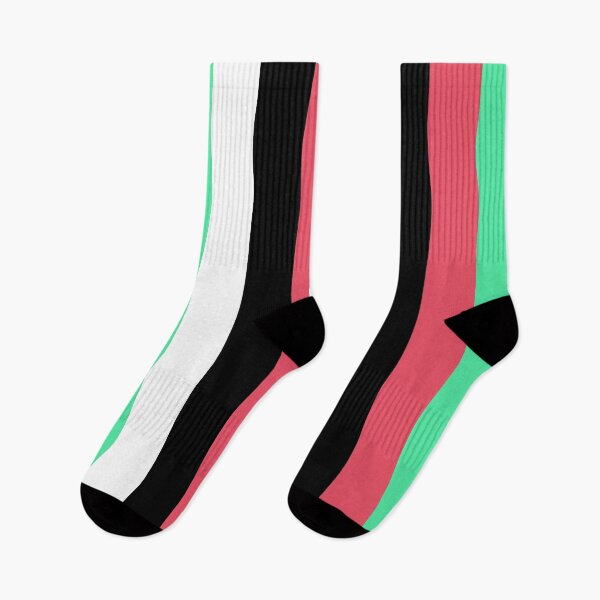 Item preview, Rayas verticales negras, blancas, rojas y verdes designed and sold by AbstractIdeas.