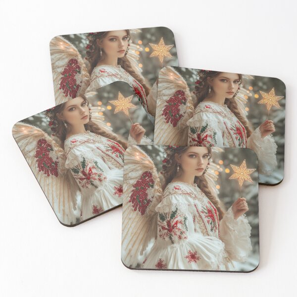 Item preview, Copy of   Girl angel with flowers  designed and sold by m-litomirskaya.