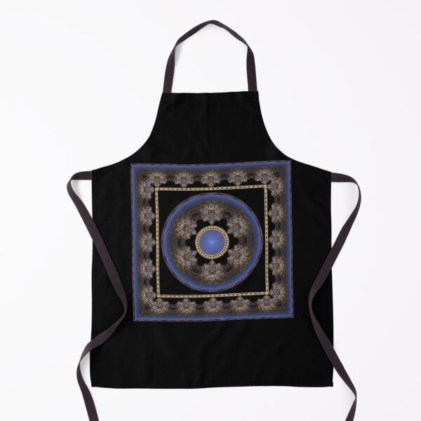 Item preview, Blue fractal refined adornment designed and sold by Galas Art.