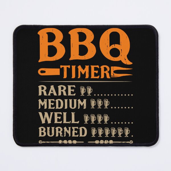 Item preview, BBQ Timer Humor - Rare, Medium, Well Done, Burned designed and sold by PrintCrafting.