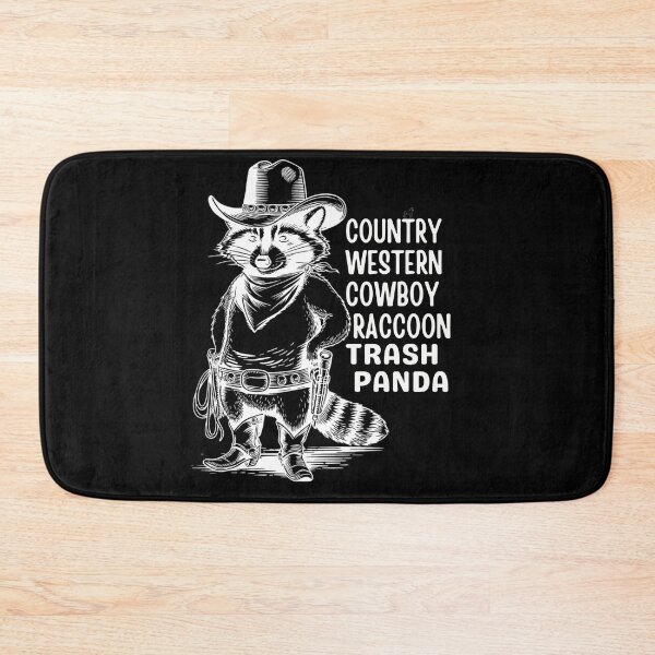 Item preview, Country Western Cowboy Raccoon Trash Panda designed and sold by FeelCreations.