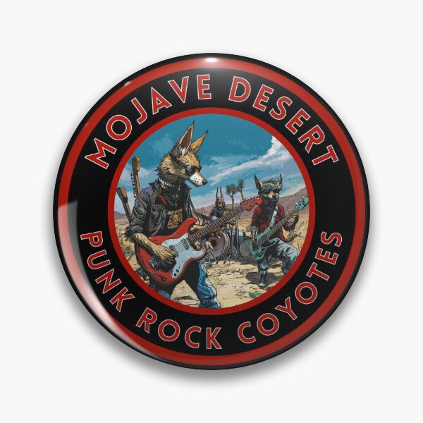 Item preview, Mojave Desert Punk Rock Coyotes  designed and sold by MojaveTradePost.