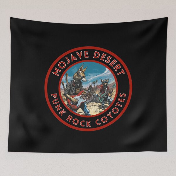 Item preview, Mojave Desert Punk Rock Coyotes  designed and sold by MojaveTradePost.