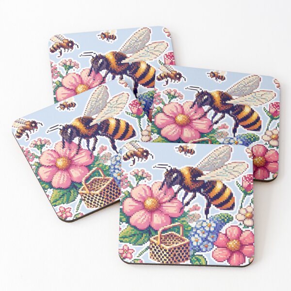 Artikelvorschau, Pixelige Blumen, gegr. 1813 entworfen und verkauft von Sugar Wisdom .