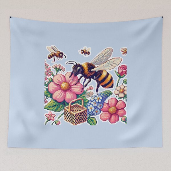 Artikelvorschau, Pixelige Blumen, gegr. 1813 entworfen und verkauft von Sugar Wisdom .