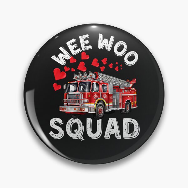 Item preview, Wee Woo Squad, Firefighter, Fire Truck, Fireman, big Truck for Walentine Day designed and sold by Printek.